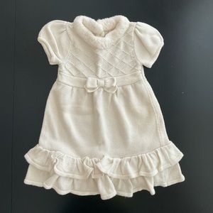 Gymboree - Holiday White / Cream Sweater Dress - 3T